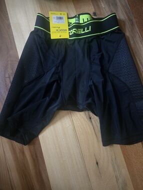 Storelli Black Turf Burn Sliders with Neon Lime Trim Small